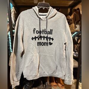 Foot ball mom hoodie size medium